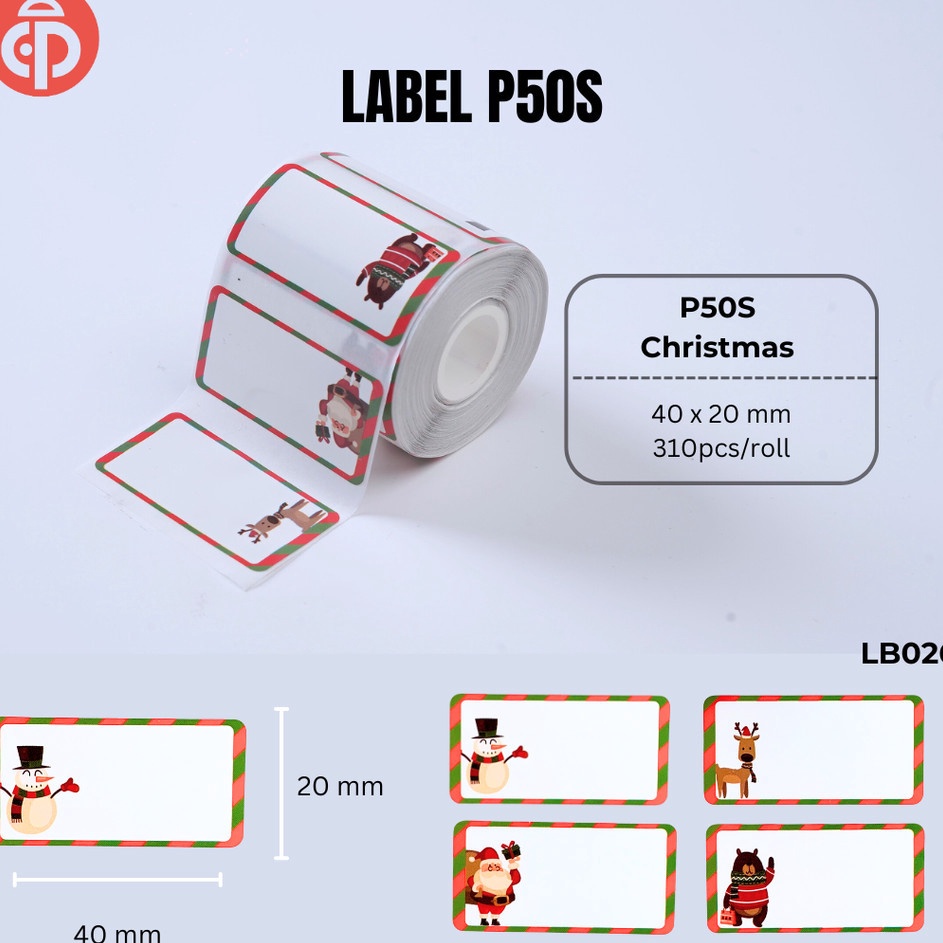 

Top Arrival Kertas Termal Stiker High Quality Carakter Cute Animal Fruit Printer Label Marklife P5S