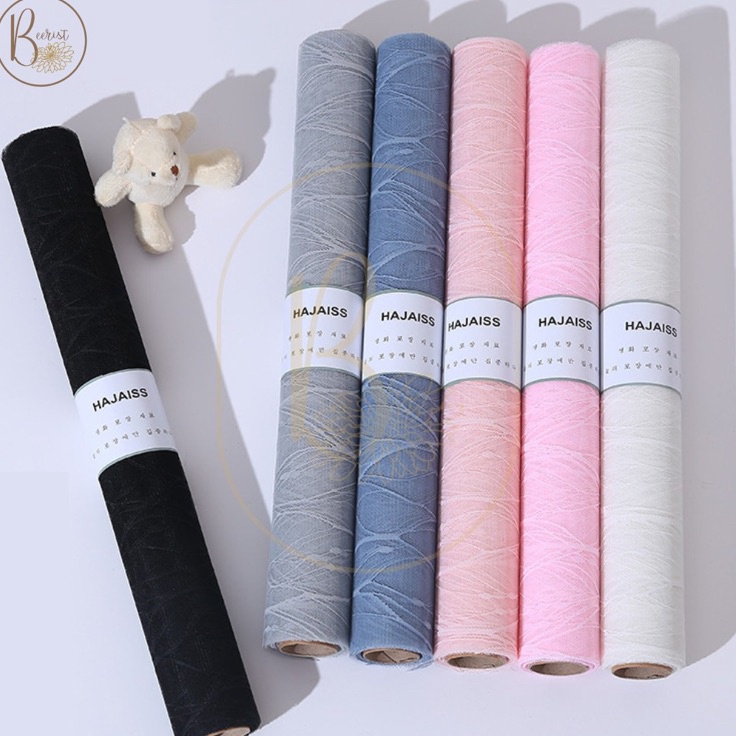 

Super Unik Kertas Jaring Buket Bunga 1 Roll Korean Jaring Roll Mesh Polynet Flower Wrapping Paper Pembungkus Buket Bunga Roll A