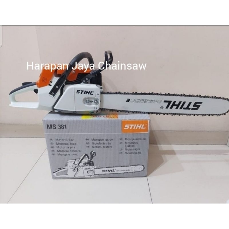 Mesin Chainsaw Stihl MS 381 Bar 25 " Mesin Senso Stihl MS 381 Bar 25 inch dan Rantai Komplit Fullset