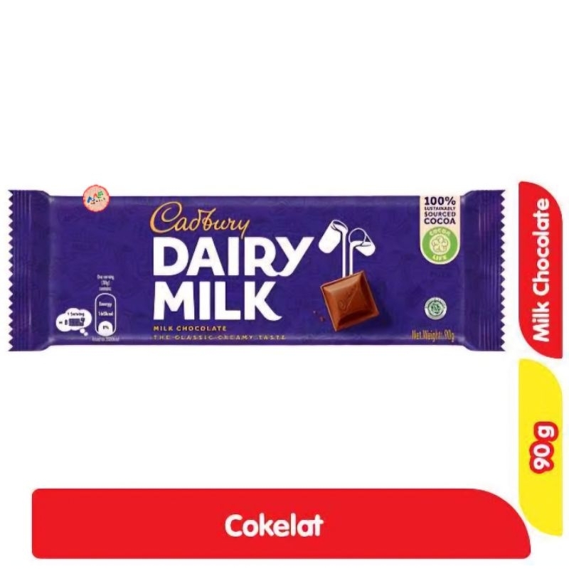 

PROMO!! Cadbury Dairy Milk 90gr (exp aman 2025)