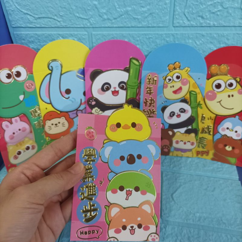 

[Mix] Angpao 3D isi 6 pcs (Angpau imlek 2025 lucu dan unik) chinese new year hong bao