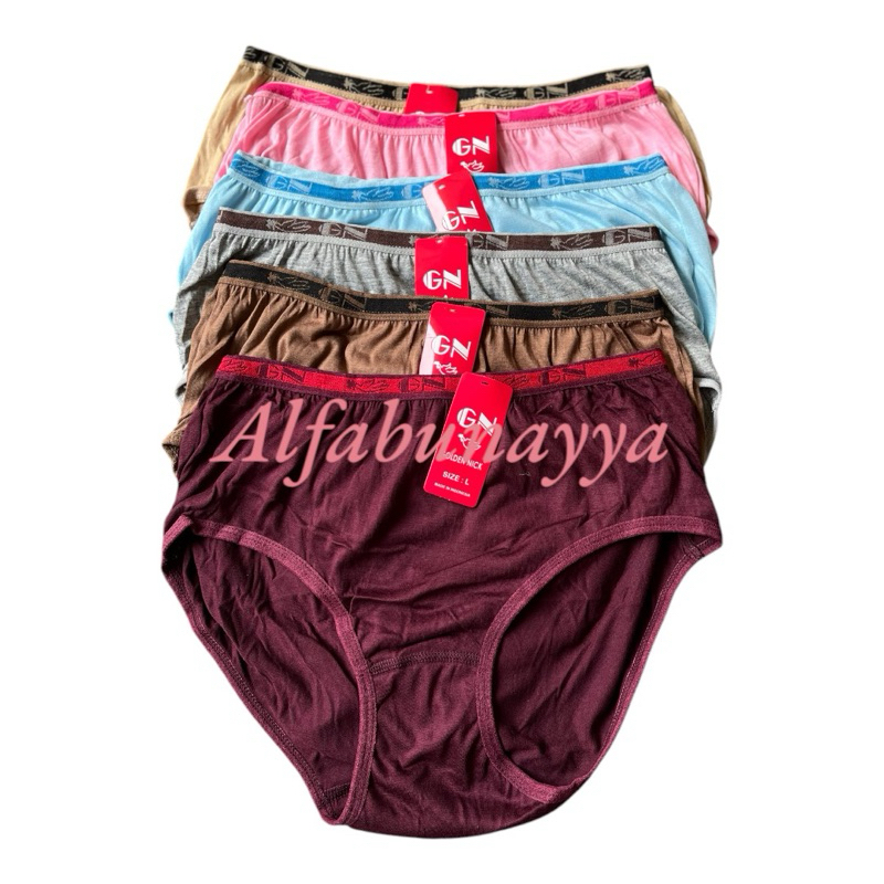 6 Celana Dalam Wanita - GN 935 - GOLDEN NICK BRIEFS - Cutting MIDI - SET 6 - CD Wanita Dewasa - CD R