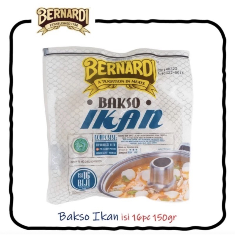 

Bernardi Bakso IKAN 150gr