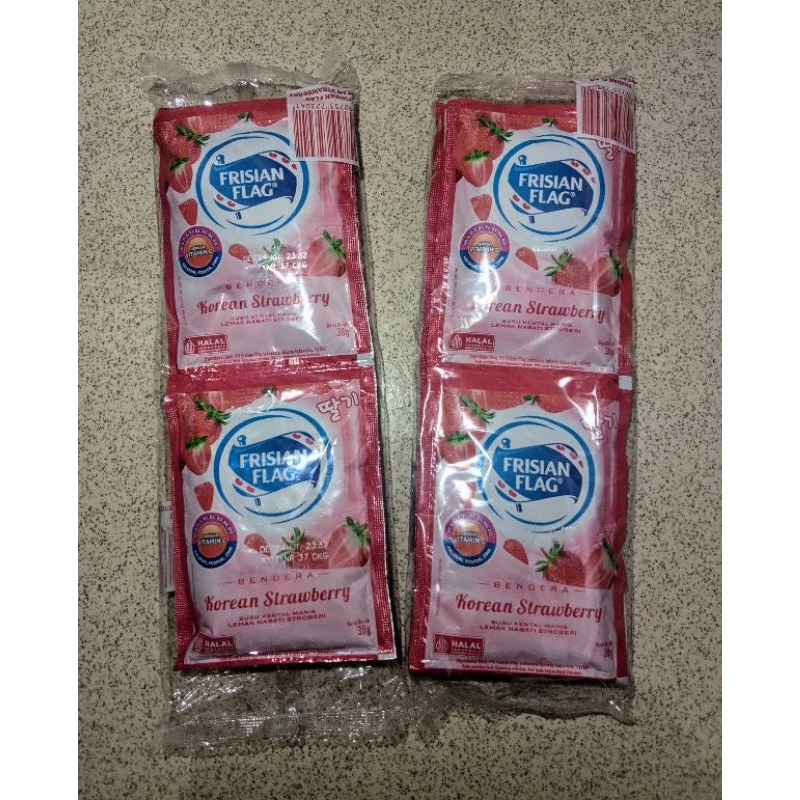 

susu Frisian flag strawberry sachet