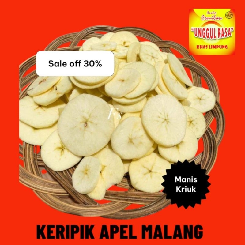 

KERIPIK BUAH APEL MANIS RENYAH 500 GR