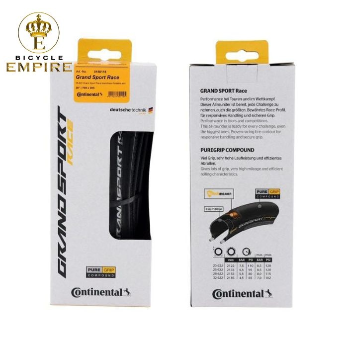 Ban Luar Sepeda CONTINENTAL Grand Sport Race 700 x 25 700 x 25 700c Bicycle Empire