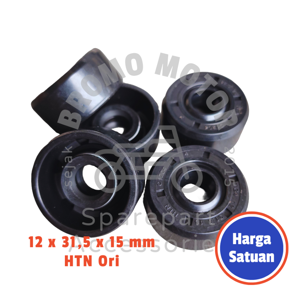Oil Seal HTN Ori Shock Belakang Tabung Variasi Universal Bebek Matik YSS 12 31,5 15 mm (Sil Oli Shoc