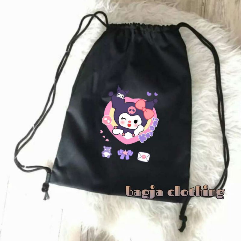 tas serut / tas sekolah anak laki-laki perempuan kartun lucu