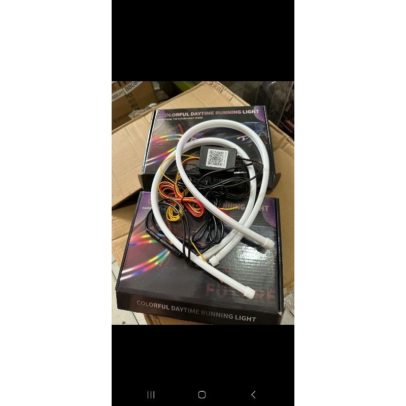 Drl alis fleksible welcome light RGB bluetooth 30cm