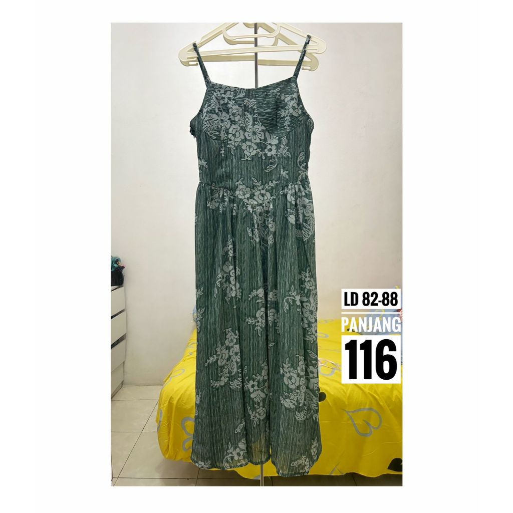 Preloved Dress Overall OL Jumpsuit Kimono Oversize Smoke Brukat Blezer Prada Linen Katun Poplin Poly