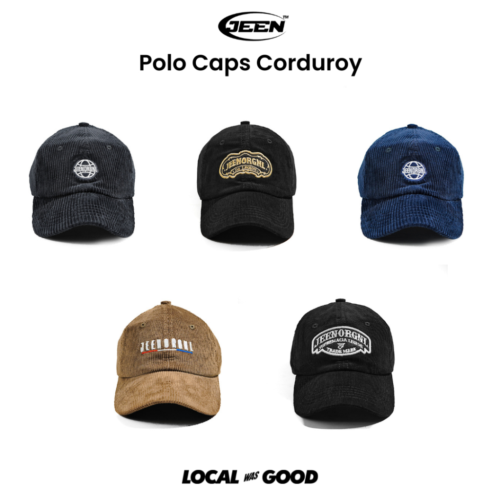 JEEN - Topi Baseball Premium Terbaru Polo Caps Pria Wanita Dewasa Keren Lokal TruckerTermurah Hitam 