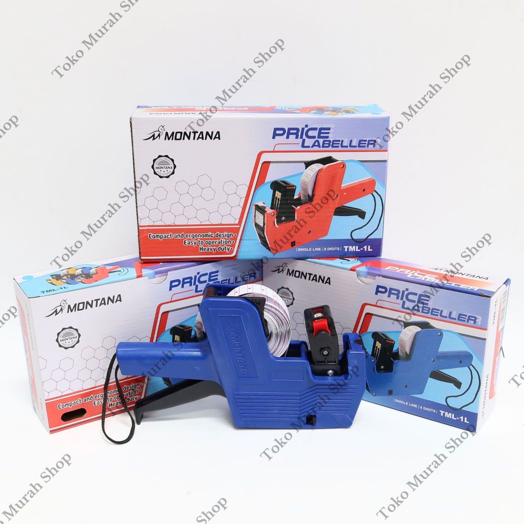 

Price Labeller / Mesin Label Harga Montana TML-1L 8 Digit 1Line Biru
