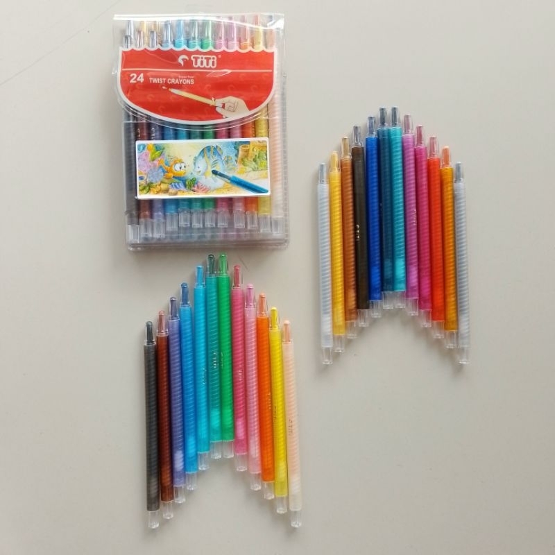 

Crayon Putar Twist Crayon Titi 24 Warna ( Set ) [ Orinal ]