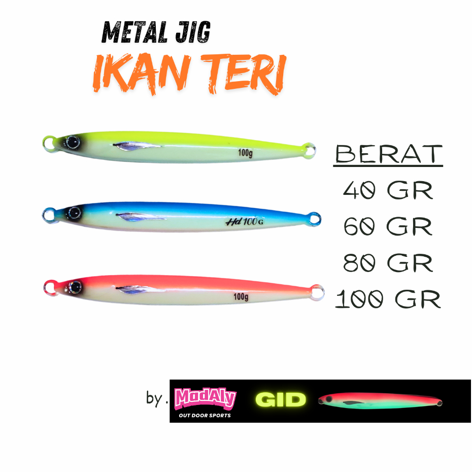 METAL JIG 40 Gram I 60 Gram I 80 Gram I 100 Gram