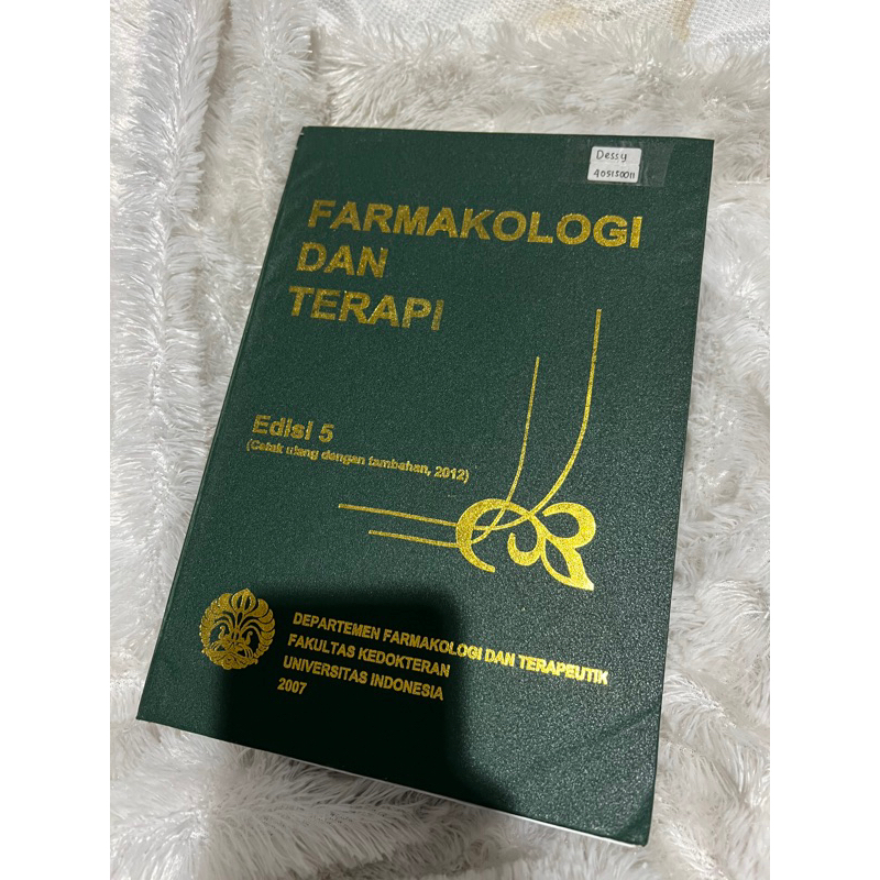

Buku Farmakologi Dan Terapi Edisi 5 FKUI / UI Second/ buku bekas / preloved