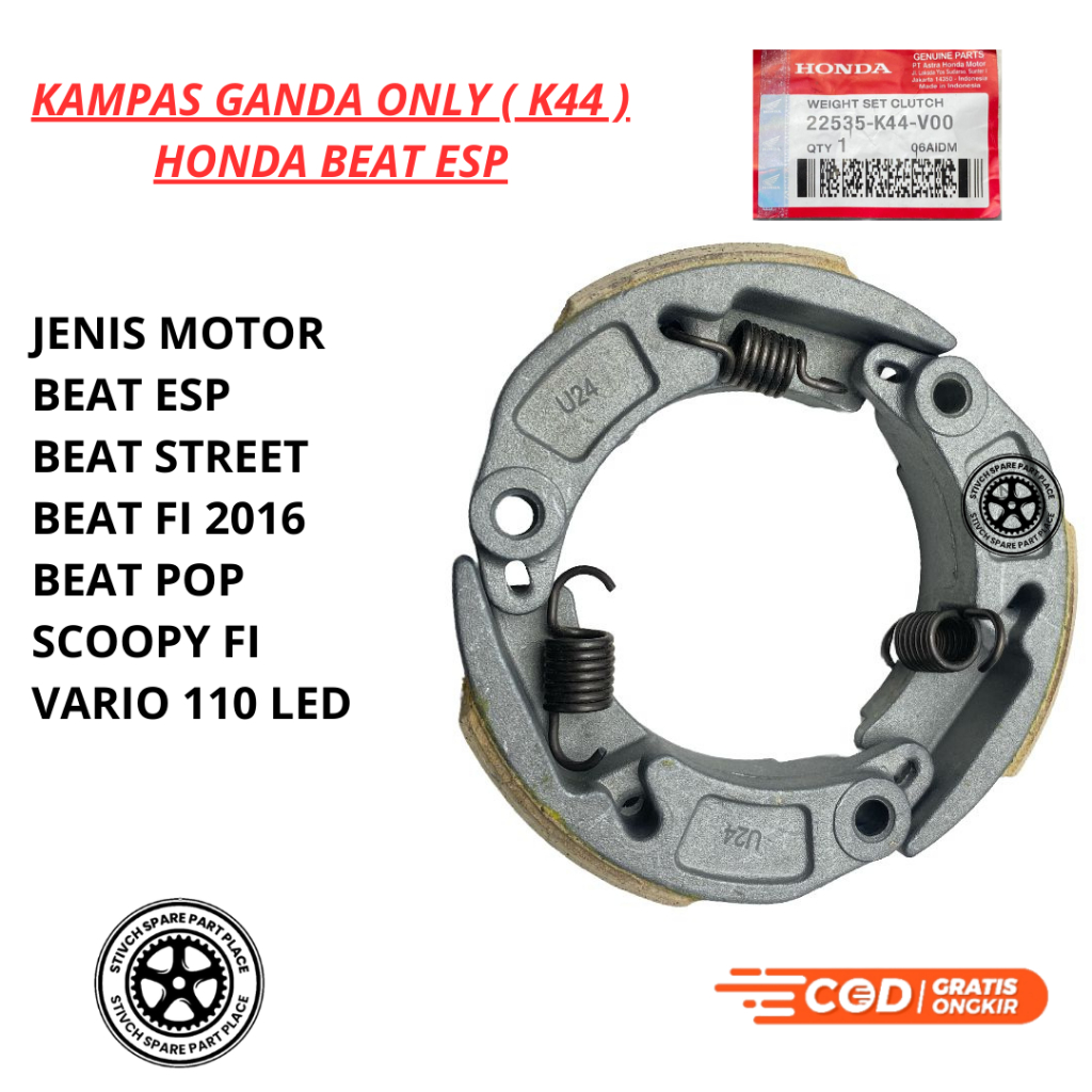 KAMPAS GANDA BEAT ESP/BEAT STREET/BEAT FI 2016/SCOOPY FI/VARIO 110 LED/BEAT POP / K44 GANDA ONLY KAM