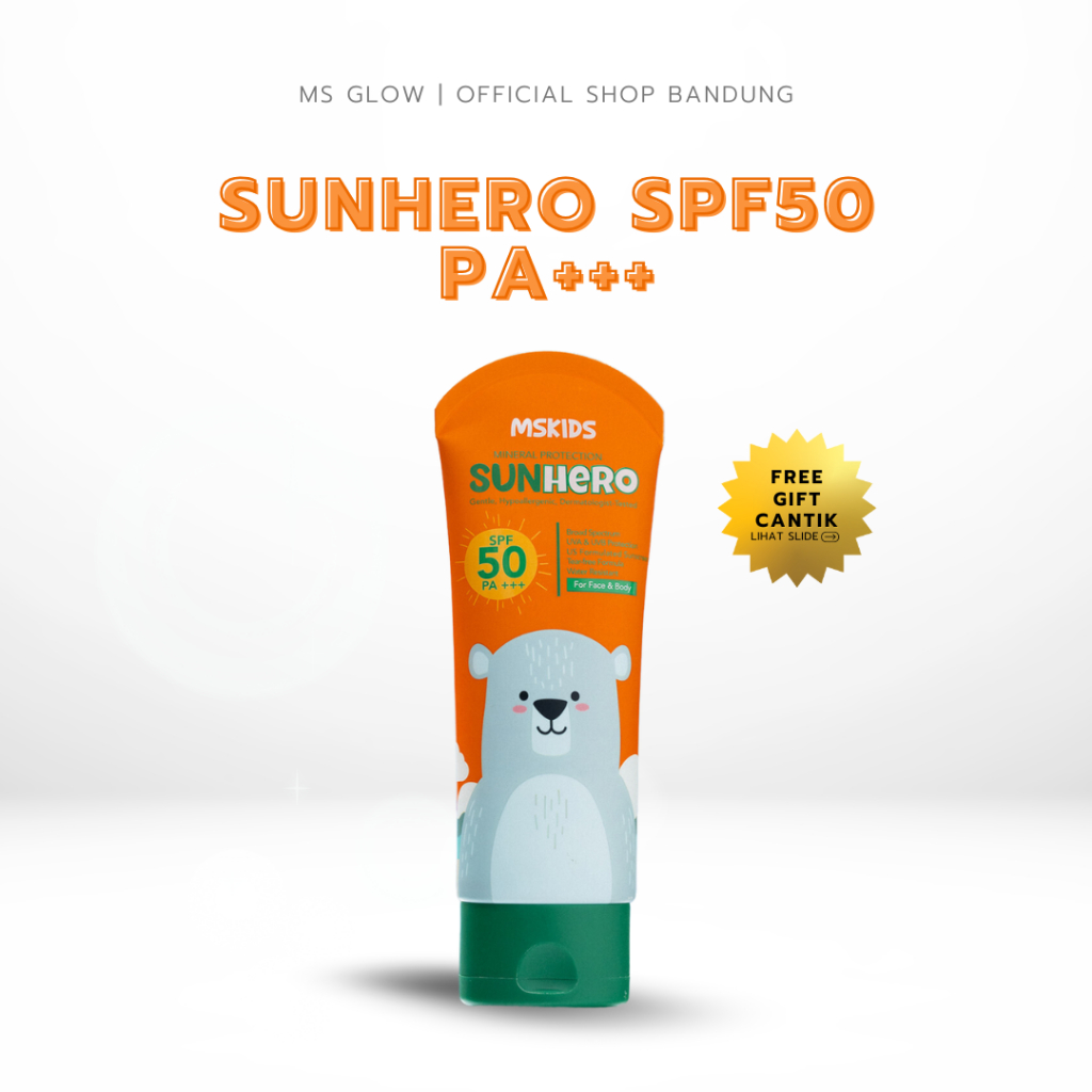 MS Glow Kids Sunhero Sunscreen 50 ml - 1 Item