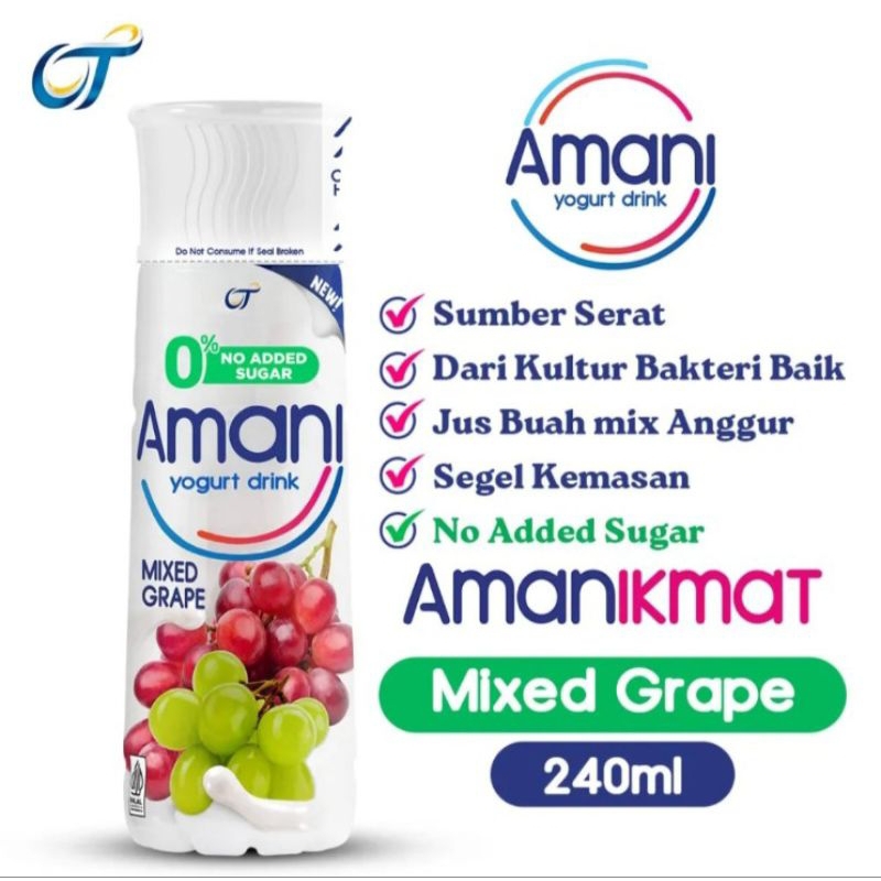 

Amani Minuman Yogurt Mixed Grape 240 ml