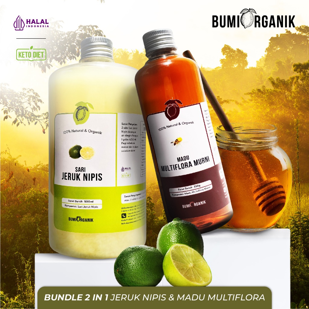 

JERUK NIPIS 500ML MADU MULTIFLORA PAKET DIET HEMAT 2 IN 1 BUMI ORGANIK / JERUK NIPIS PERAS MURNI 100% / NIPIS MADU / MINUMAN SARI JERUK NIPIS / SARI LEMON CALIFORNIA / SARI LEMON PURE / DARIBUMI / SARI LEMON / NUTRIFARM GEMELI LEMOVITA NUTRIFARM