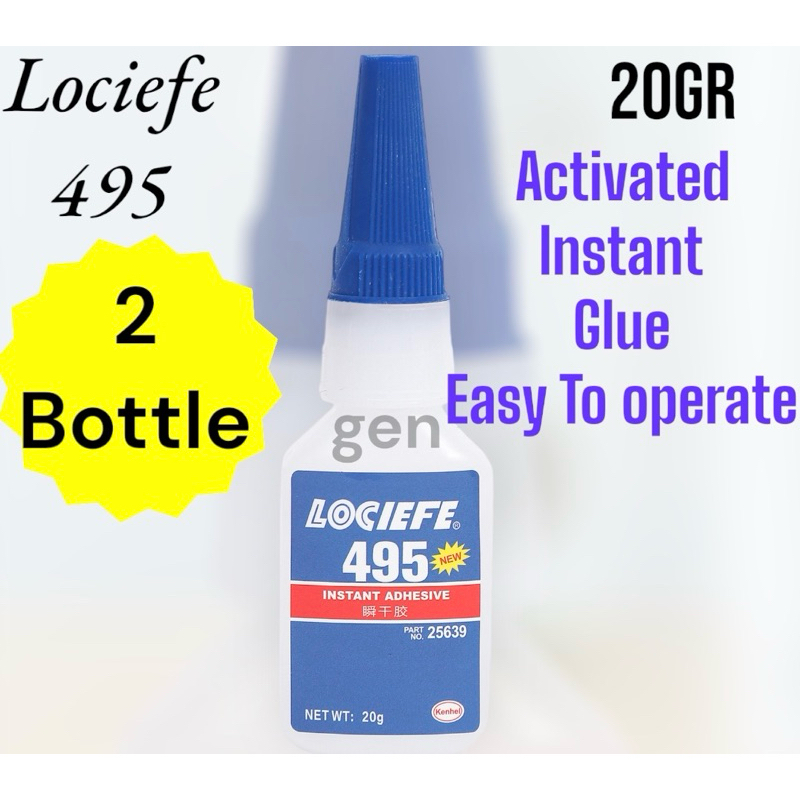 

[Promo 2 Botol] LEM 495 Instant Adhesive Lem Instan Lem Super Glue 20 gr Lem 495