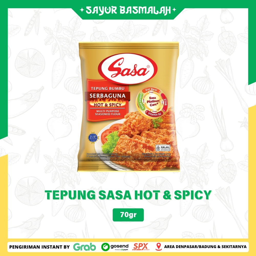 

Tepung Sasa Hot & Spicy 70gr - Sayur Basmalah