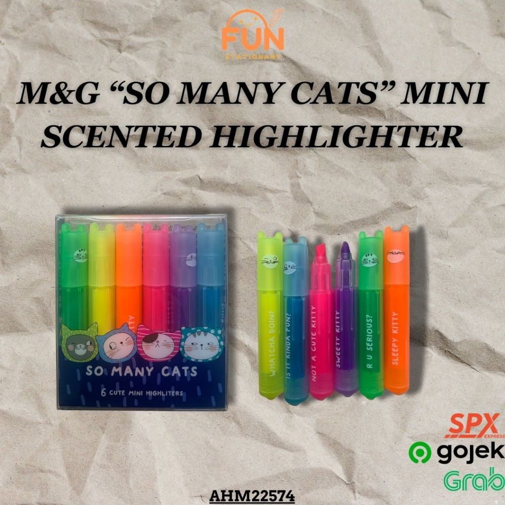 

M&G "SO MANY CATS" MINI SCENTED HIGHLIGHTER