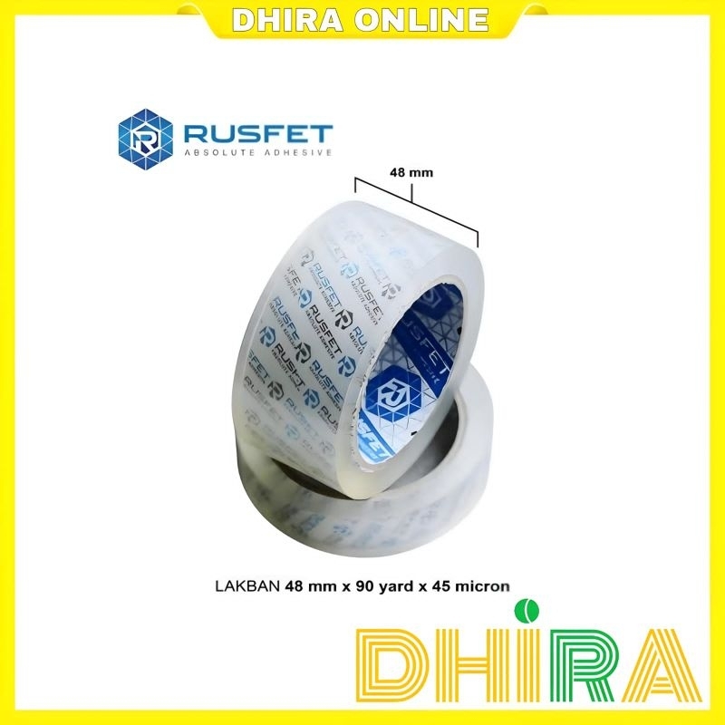 

Lakban Rusfet Bening 90 yard