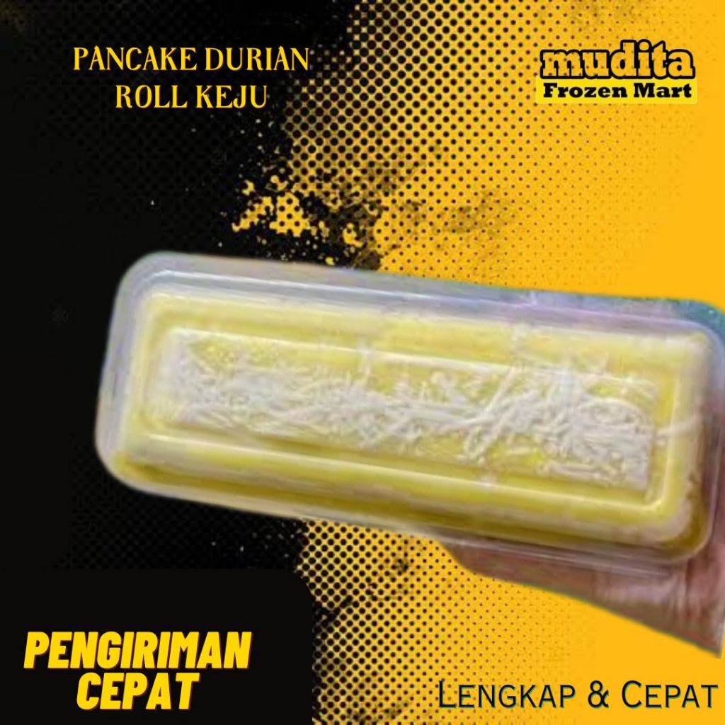 

Pancake Durian Roll Keju 20cm Medan