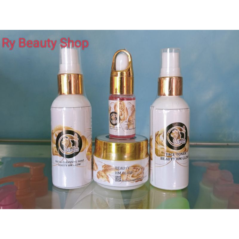 Beauty hm glow original pemutih wajah super glowing