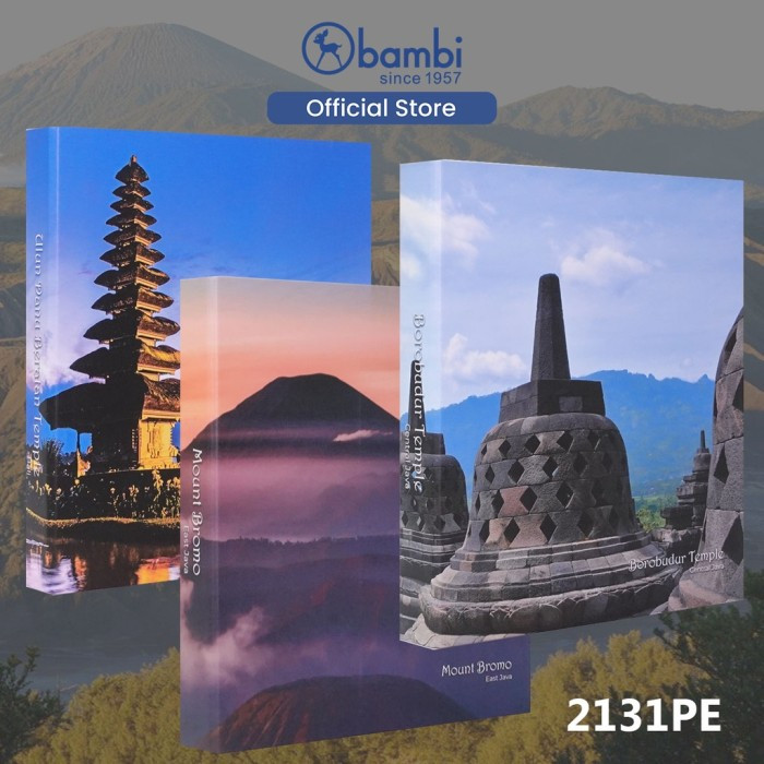 

RING BINDER A4 3 Ring 25mm Printing Paper Pariwisata Bambi 2131PE