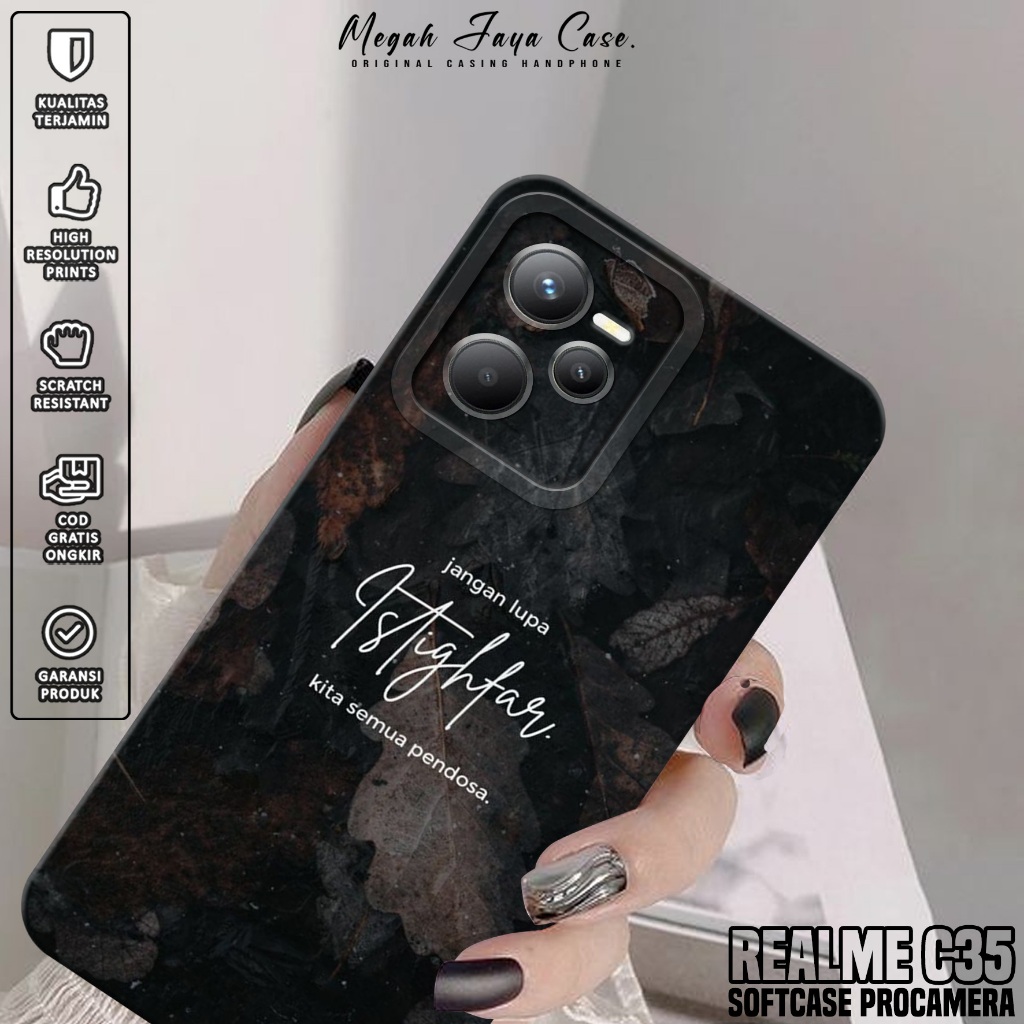 Case Realme C35 - Softcase Hp Realme C35 Motif QUOTES - Silikon Hp Realme C35 - Kondom Hp Realme C35
