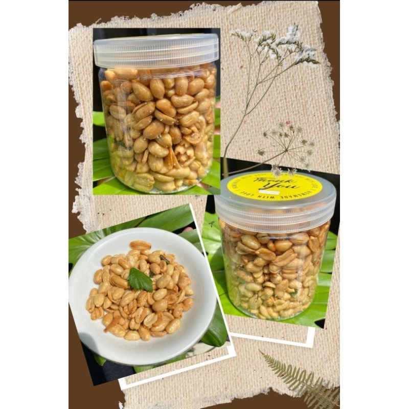 

KACANG ASIN DAUN JERUK BAWANG PUTIH, GURIH GARING RENYAH 500GR