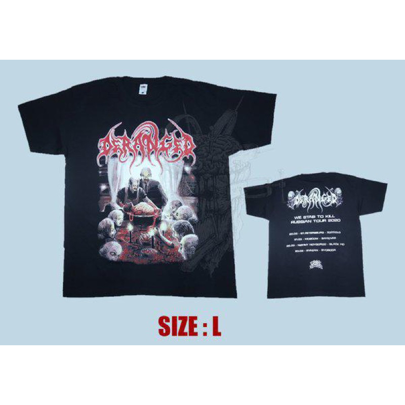 DERANGED weatabtokill Russian tour 2020 - TSHIRT IMPORT ORIGINAL released By Coyote records