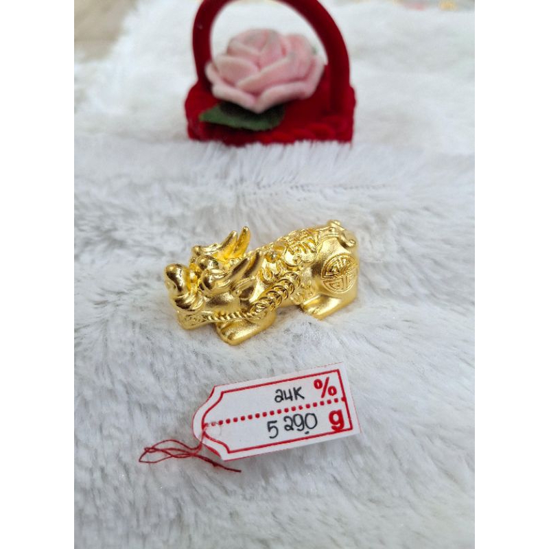 Emas Asli Naga Pixue 24K Hongkong 999%