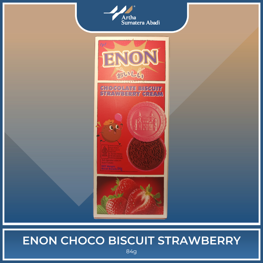 

ENON CHOCO BISCUIT STRAWBERRY 84GR