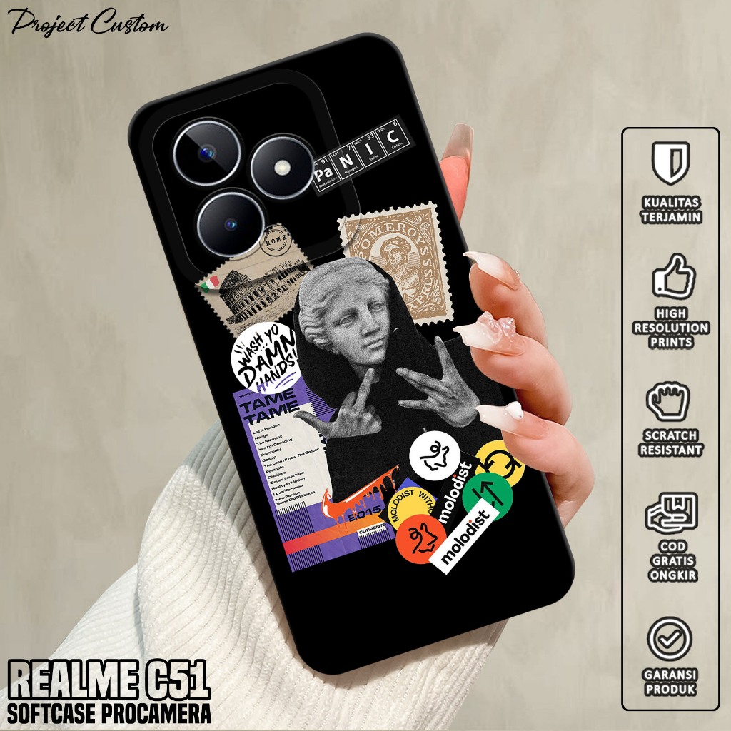 Softcase Hp REALME C51 - Casing Hp REALME C51 ( Estetik ) Silikon Hp REALME C51 - Case Hp REALME C51