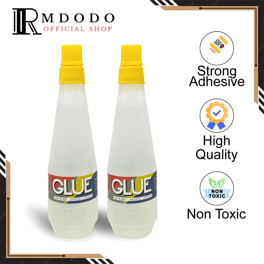 

Rmdodo - Lem Cair Kertas 75ml [1 Pcs] Non Toxic / Liquid Water Glue Bening Prakarya LC-SQ05