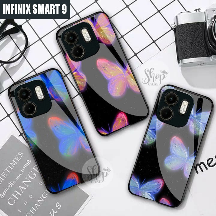 Softcase Glass Infinix Smart 9 case glossy Infinix Smart 9 Case Infinix Smart 9 case Infinix Smart 9