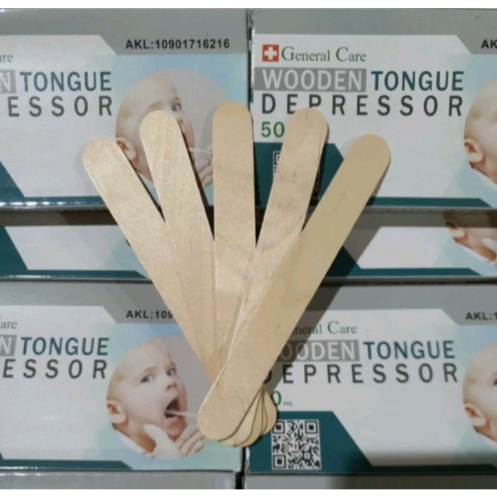 General care tongue depressor tongue spatel spatel kayu