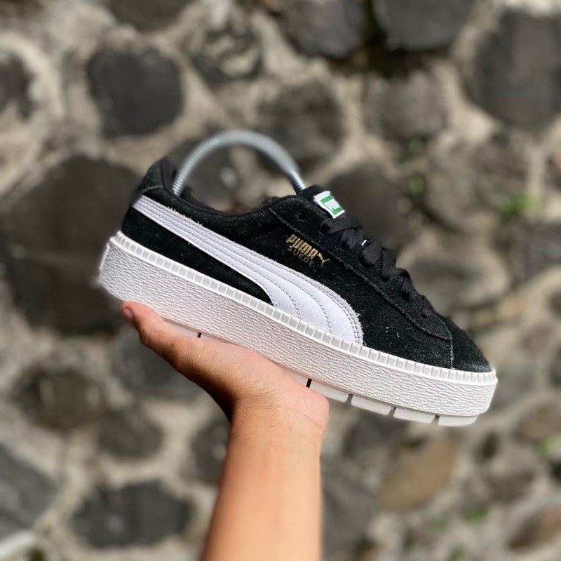 Puma Women Mayze Black White Second Murah