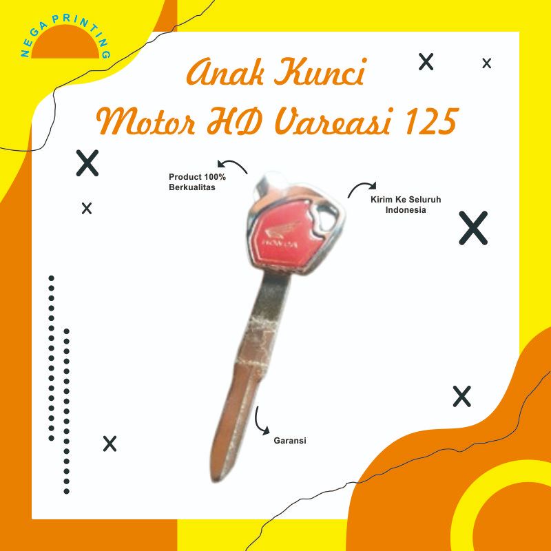 anak kunci Motor HD Vareasi Vario Revo Versa Supra125 Supra helm Beat