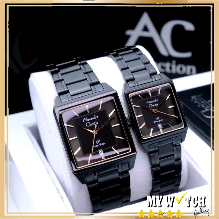 Jam Tangan Alexander Christie Couple AC 1038 Primo Rantai Anti Air Original 100%