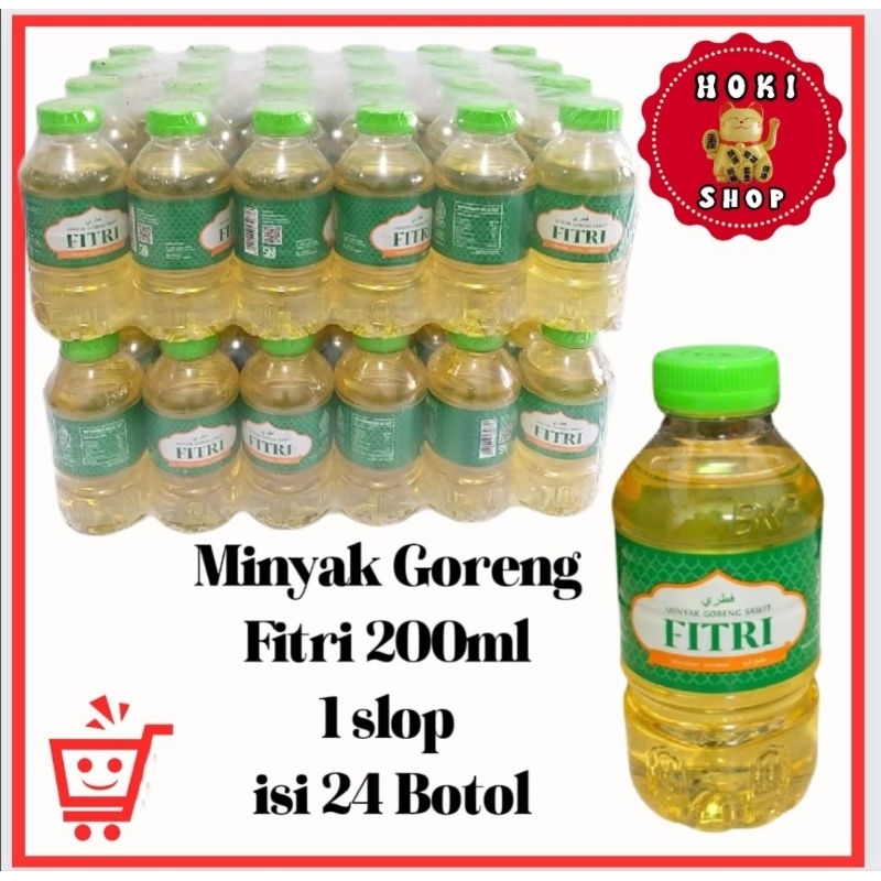 Minyak Goreng Fitri 200ml 1slop 24 botol / Minyak Fitri / Minyak Goreng Fitri 1slop 24 Botol / Fitri