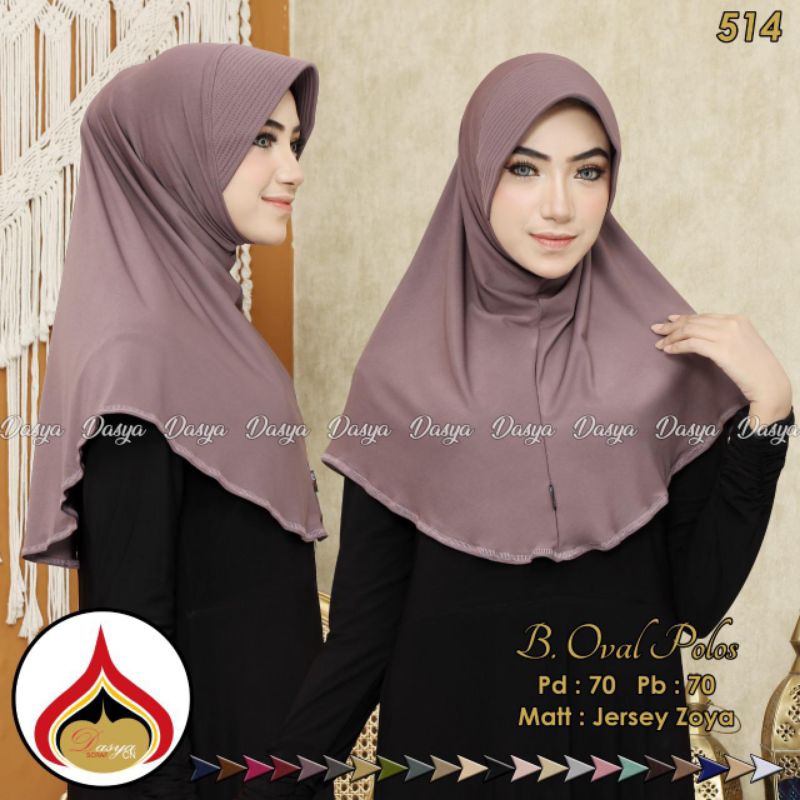 hijab bergo SPORT OVAL / bergo jersey by dasya