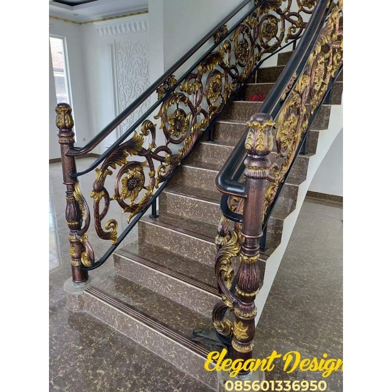 Railing layang, Ralling besi tempa