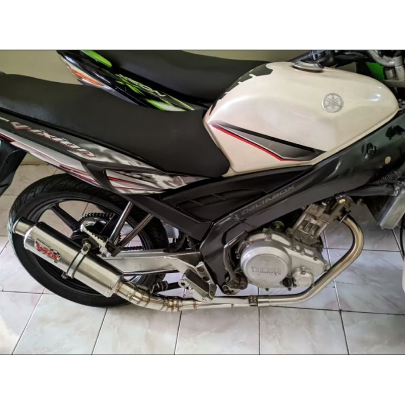 Knalpot WRX bulat cincin bass adem pnp Vixion old Vixion new