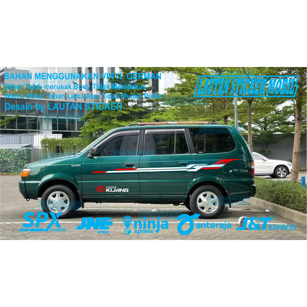 cutting sticker mobil toyota kijang kapsol stiker sticker toyota kijang LGX all tipe