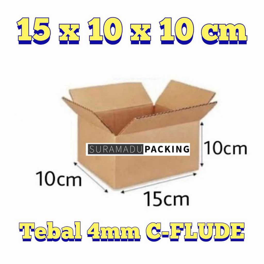 

Kardus box karton packing 15x10x10 cm Packing Polos dan Tebal 4mm C FLUDE