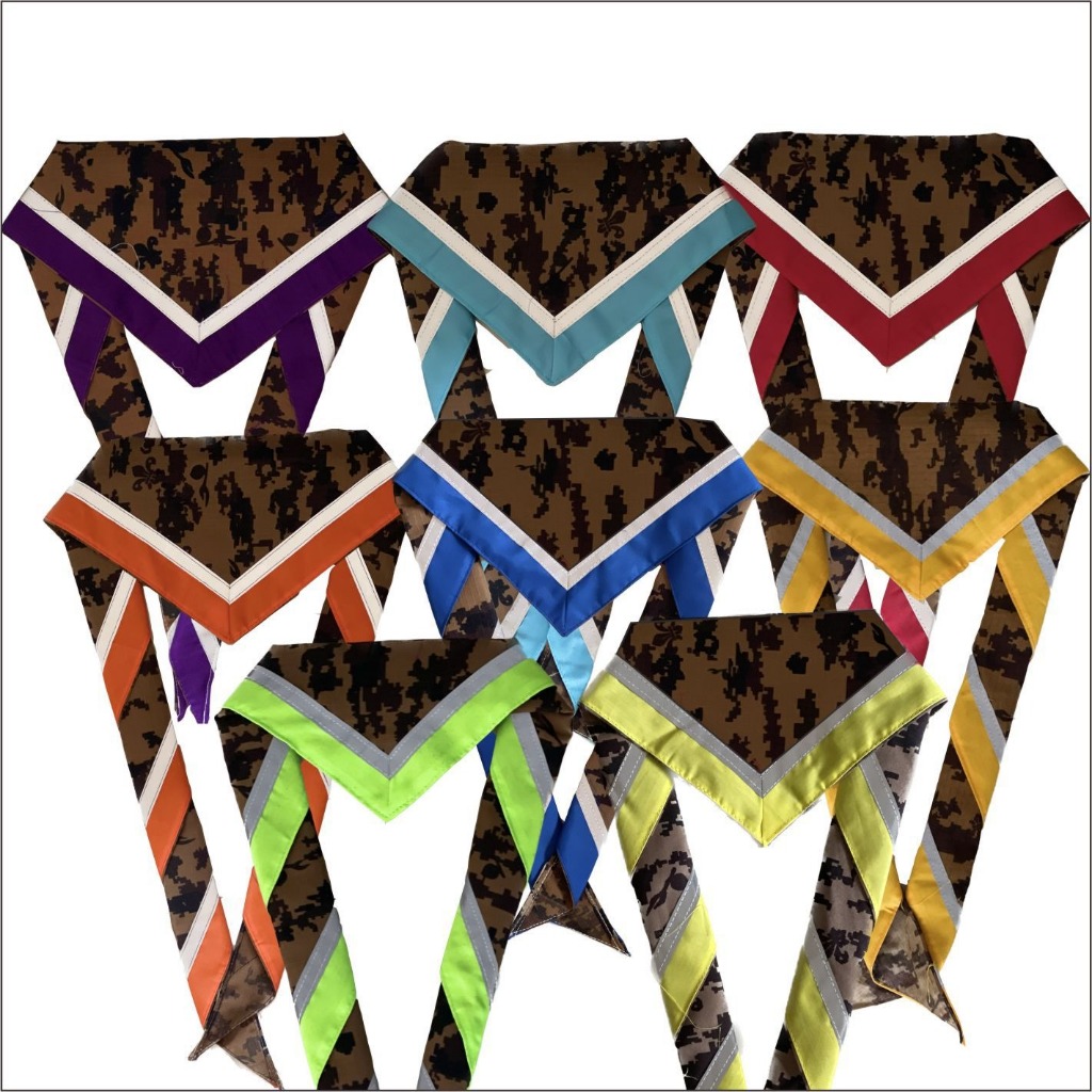 Scarf Pramuka Scraf Loreng Pramuka Skraf Syal Doreng Pramuka Scraft Menyala