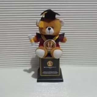 Piala Boneka Wisuda Premium UNPAD | Trophy Boneka Bisa Request Nama+Foto Wisudawan dan Logo UNPAD